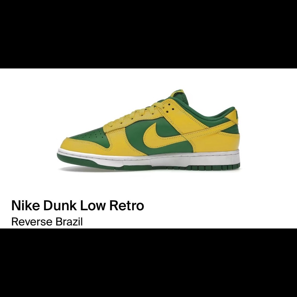 Nike Dunk Low Retro Reverse Brazil - Yellow and Green